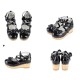 Sheep Puff Vintage Polka Dot Platform Shoes(Reservation/4 Colours/Full Payment Without Shipping)